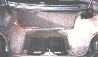 Bandpass Subs and Amplifiers in Trunk