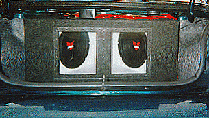 Trunk with the subwoofer
