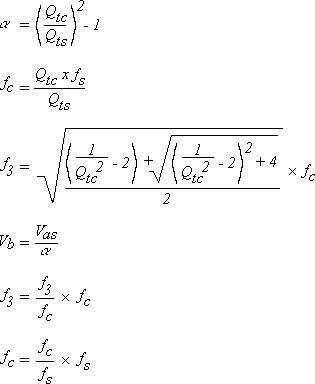 Sealed Speaker Box Enclosure Formulas